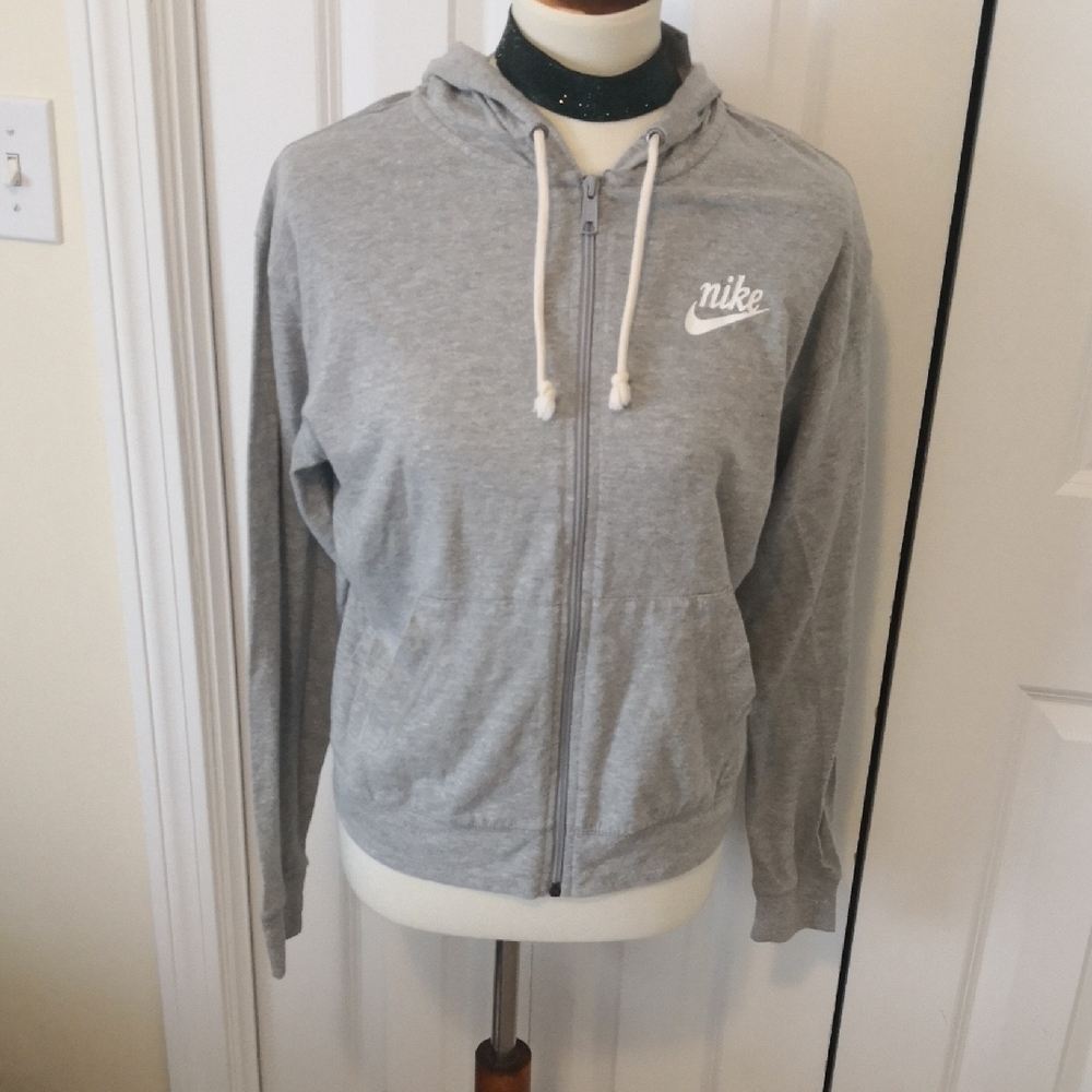 Nike Gray Zip-Up Hoodie